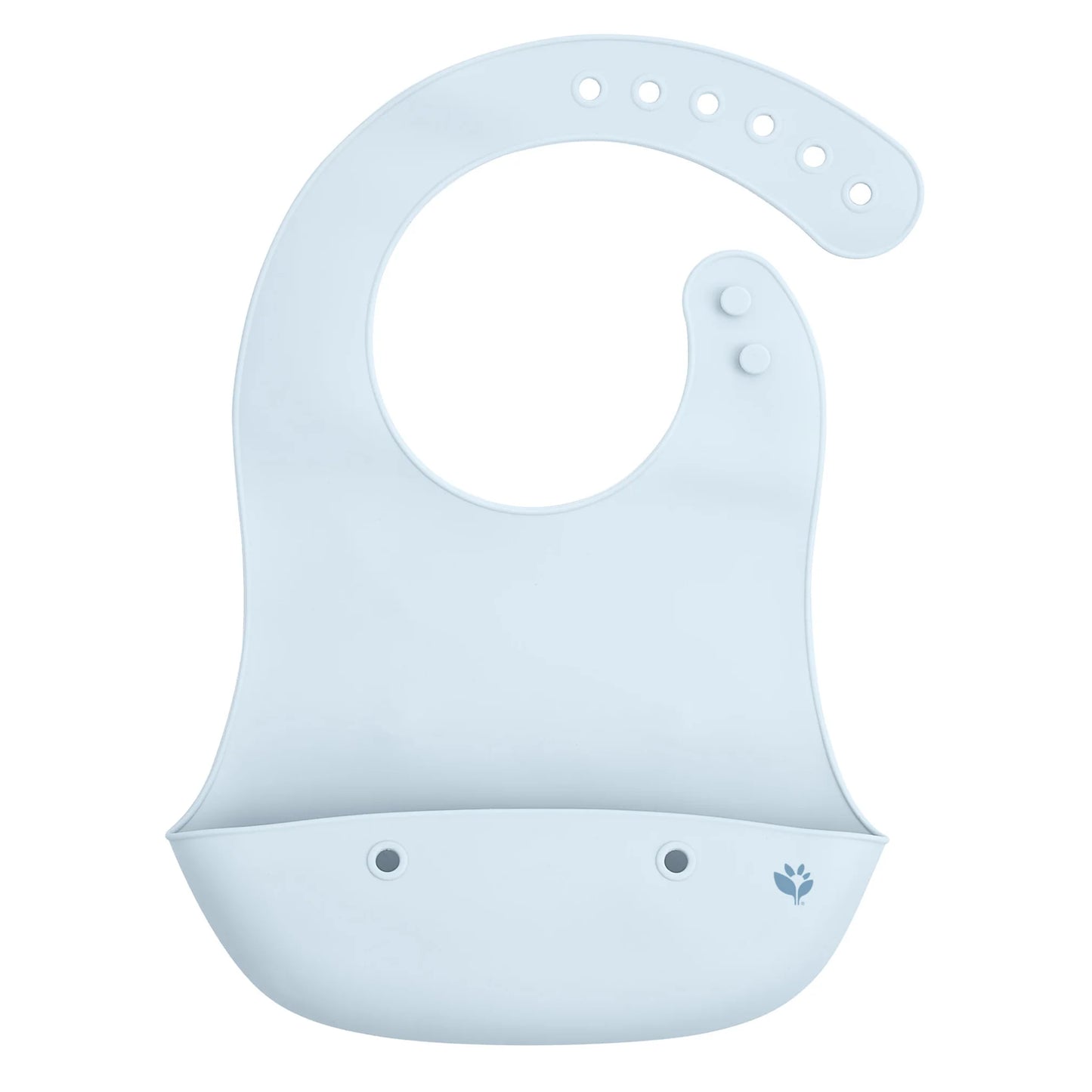 Silicone Scoop Bib - Blueberry