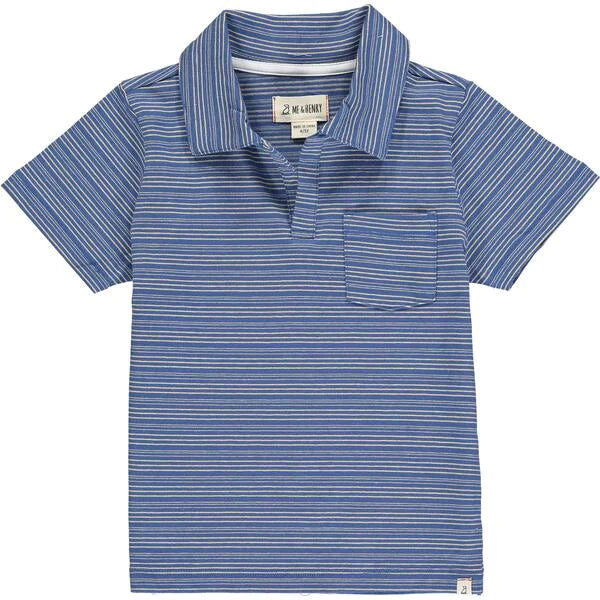 Blue Stripe Admiral Polo