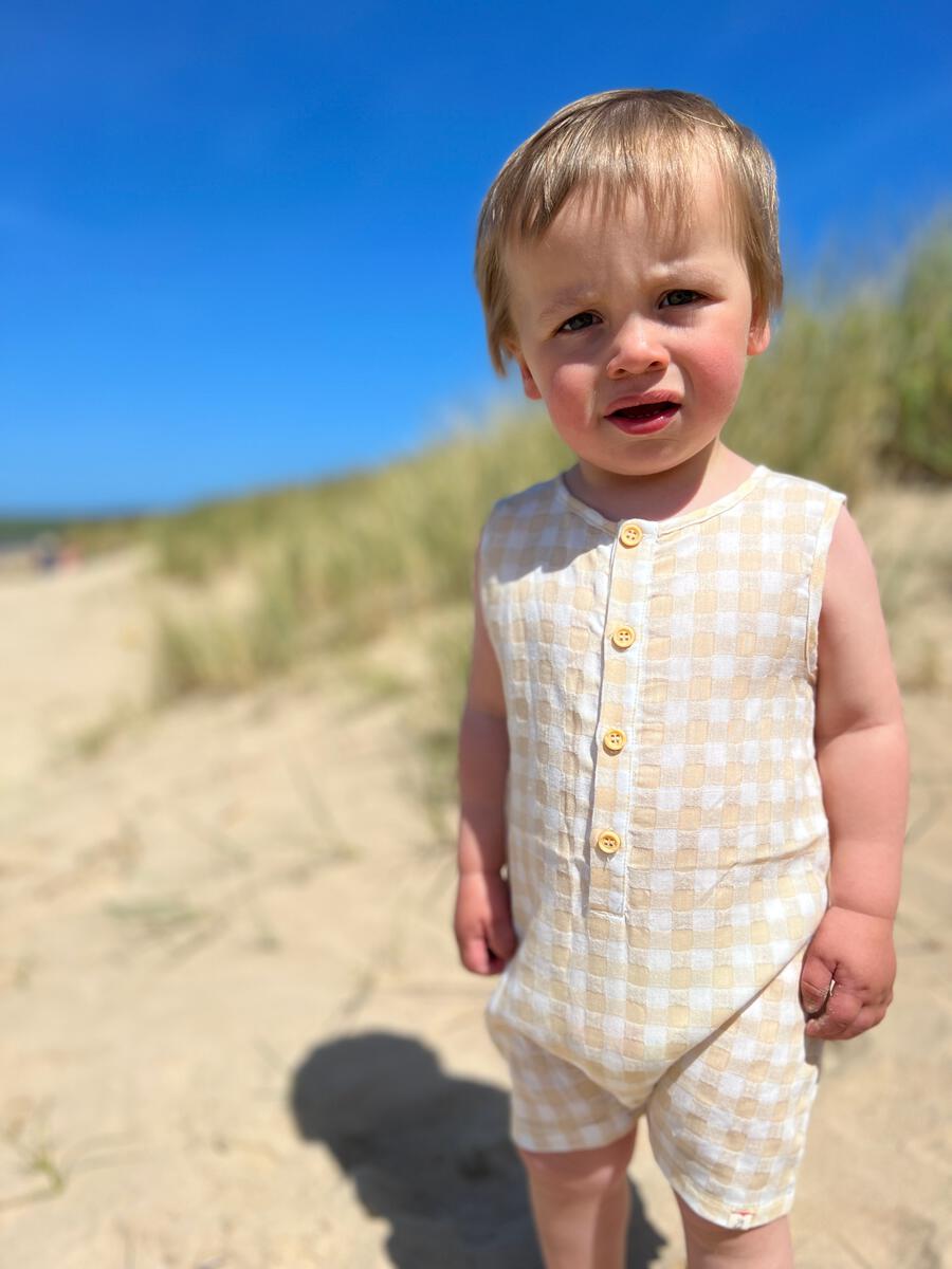 Cream Cabin Romper