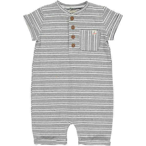 Black Stripe Camborne Henley Romper