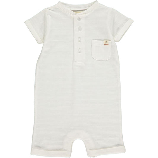 White Camborne Henley Romper