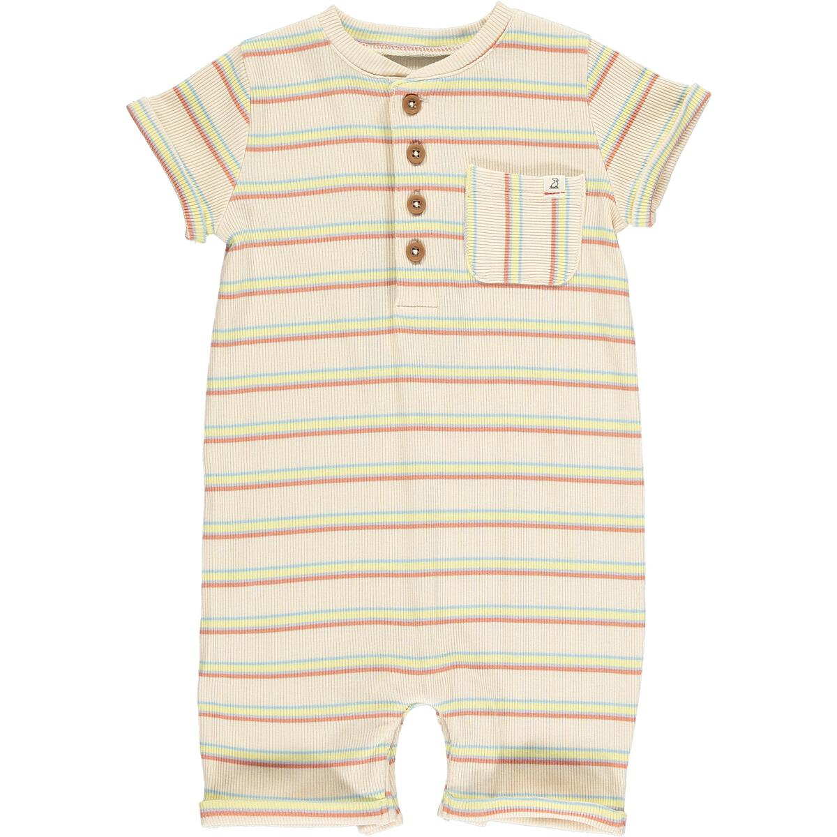 Retro Stripe Camborne Henley Romper