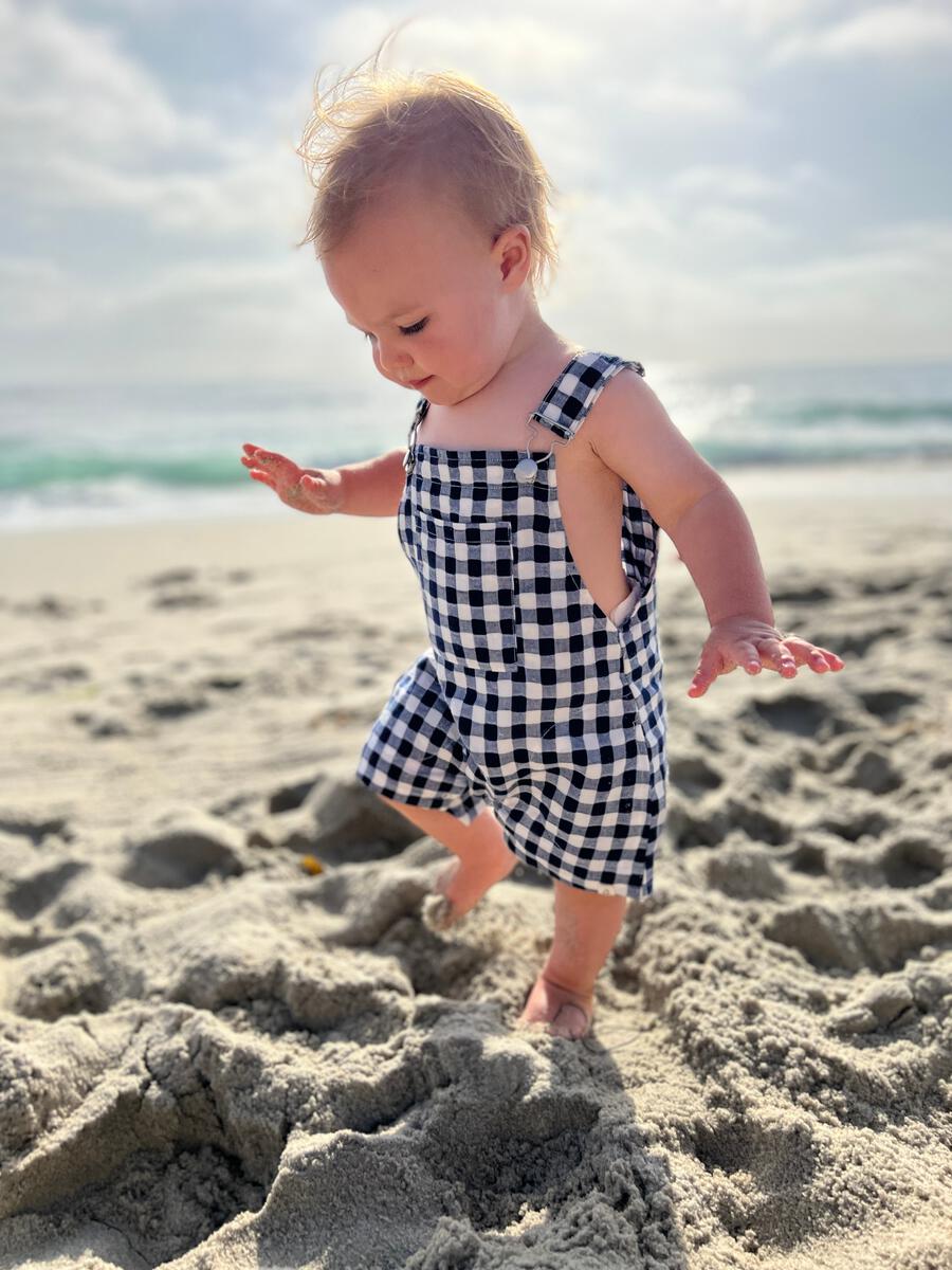 Galleon Woven Overalls, Navy