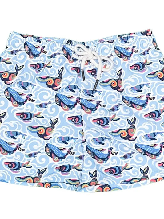 Saint Simons Shorties UPF 50+ Happy Whales