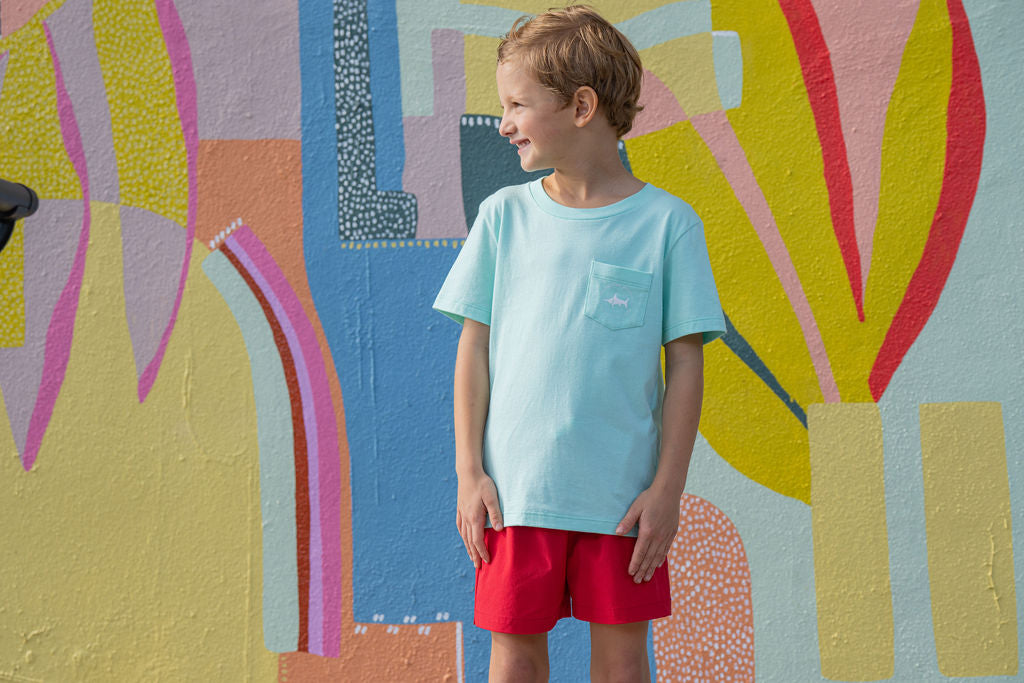 Red Snapper SS Pocket Tee