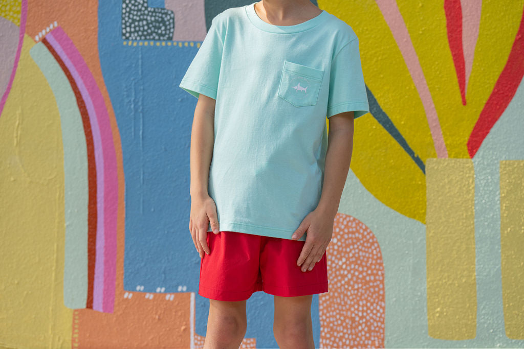 Red Snapper SS Pocket Tee