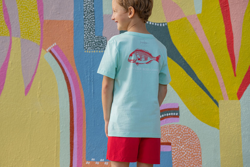 Red Snapper SS Pocket Tee