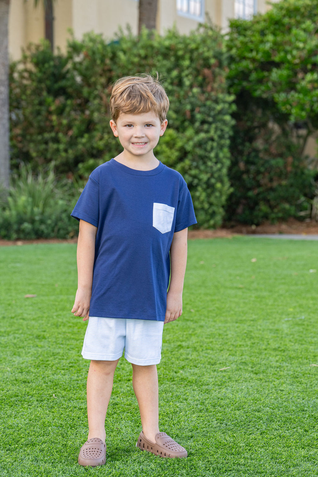 Navy Shorts Set