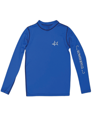 Tybee Rashguard, Offshore Blue