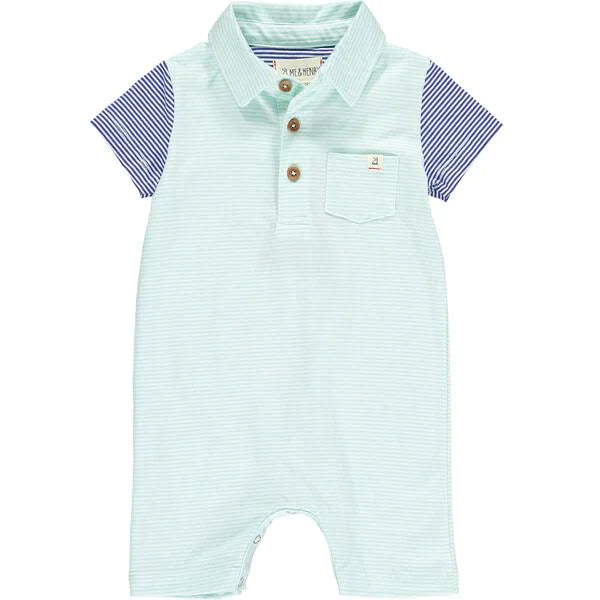 Saltash Romper, Aqua