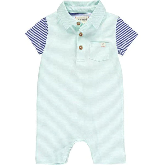 Saltash Romper, Aqua