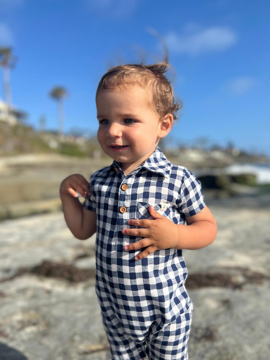 Sandy Polo Romper