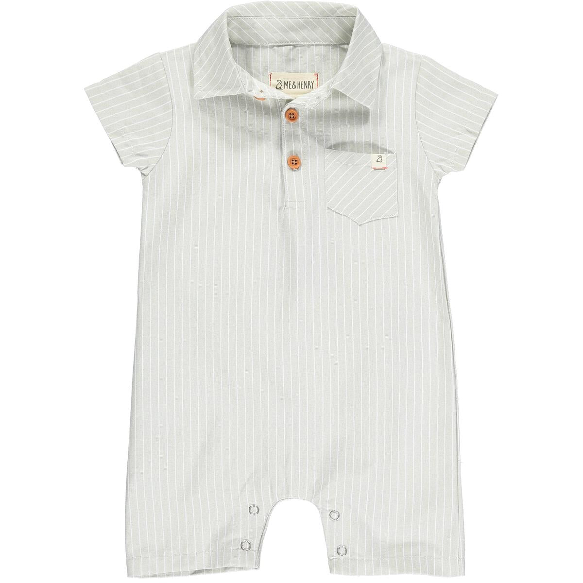 Sandy Polo Romper, Tan