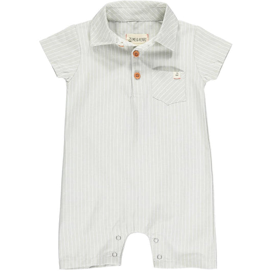 Sandy Polo Romper, Tan