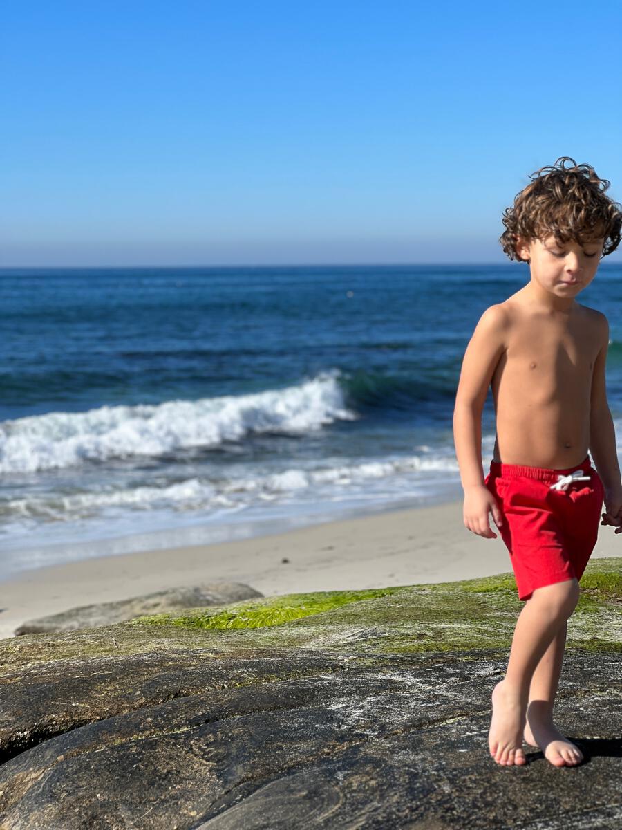Surf Swim Shorts, Red
