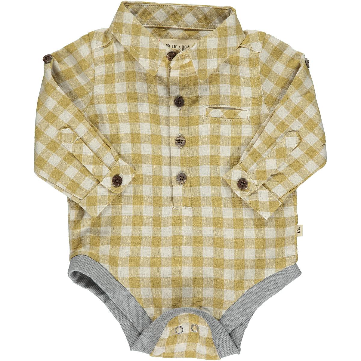 Jasper Onesie, Gold and White