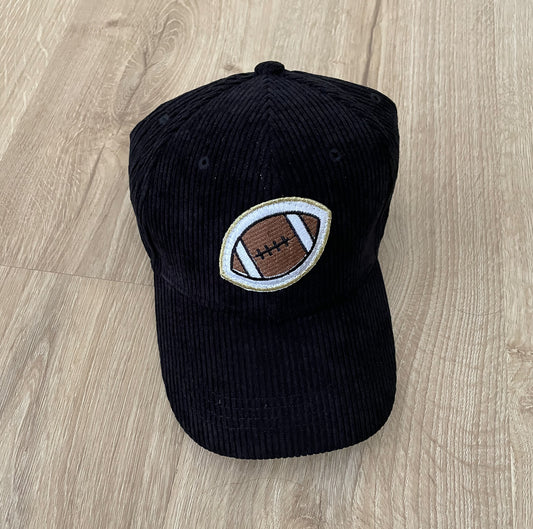 Corduroy Football Patch Hat