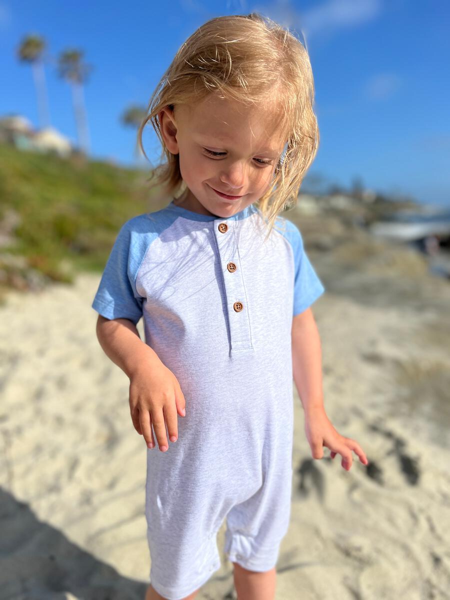 Afloat Henley Romper