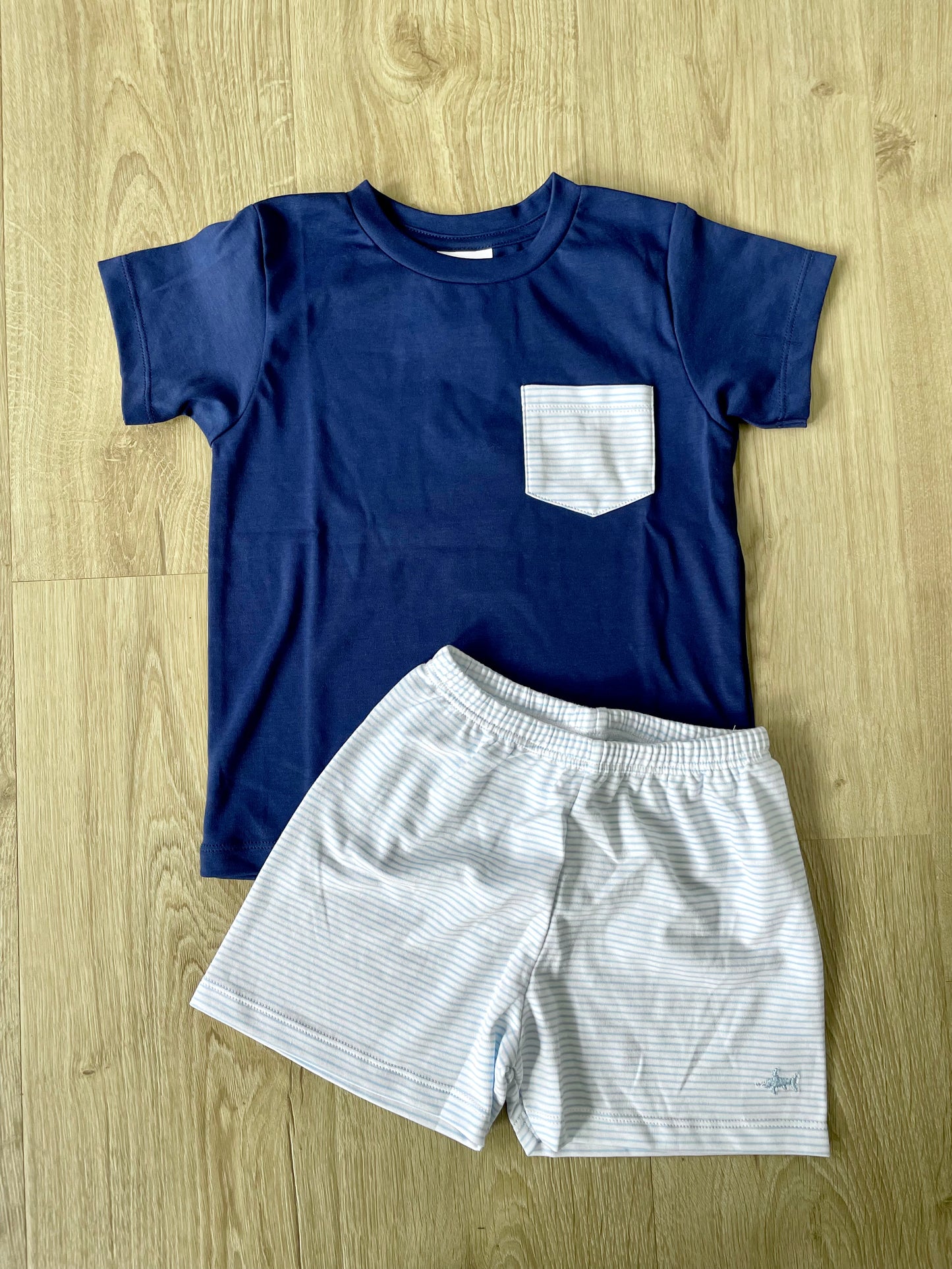 Navy Shorts Set