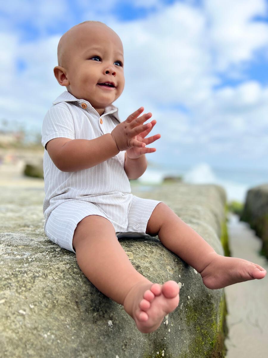 Sandy Polo Romper