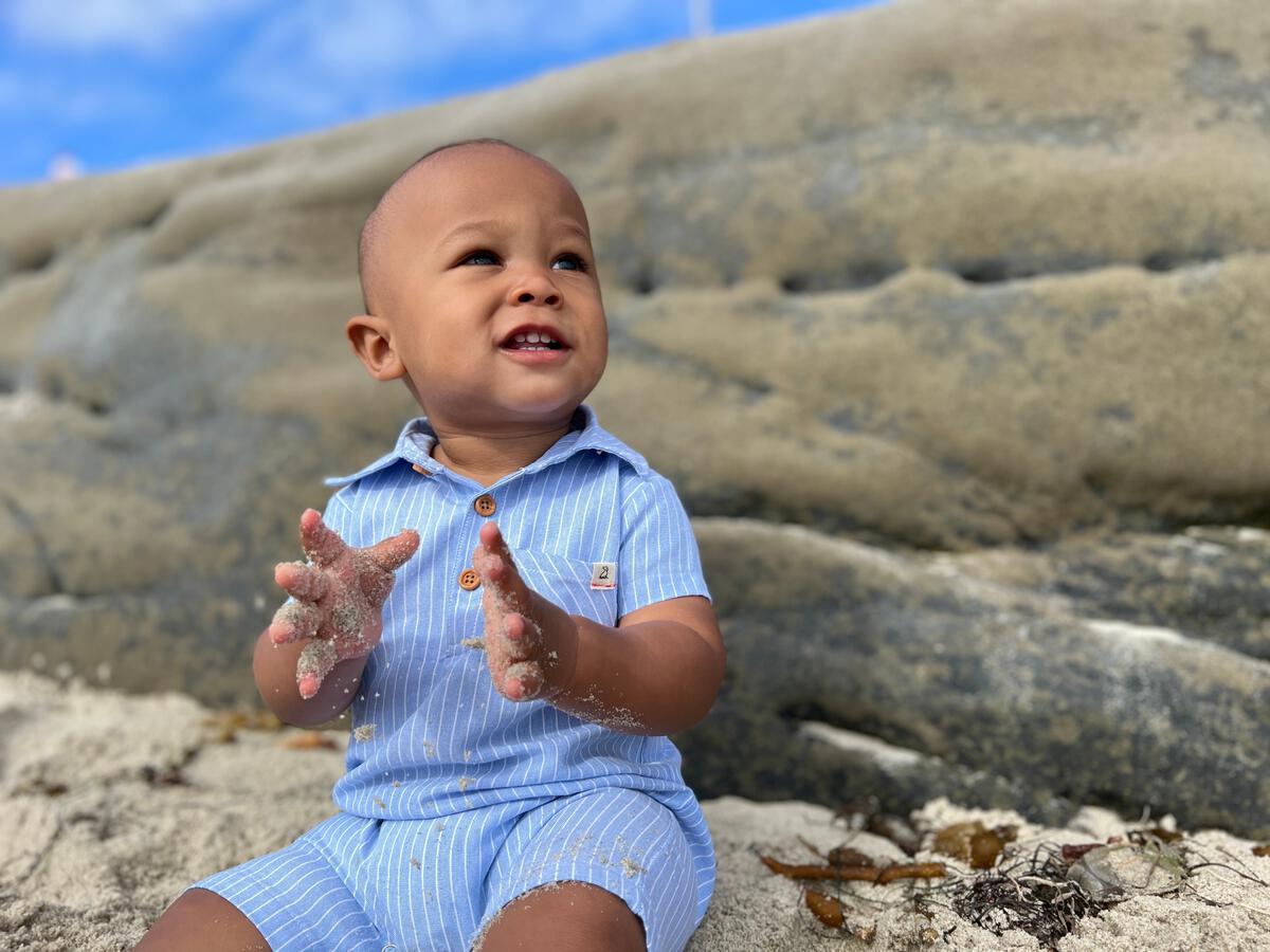 Sandy Polo Romper
