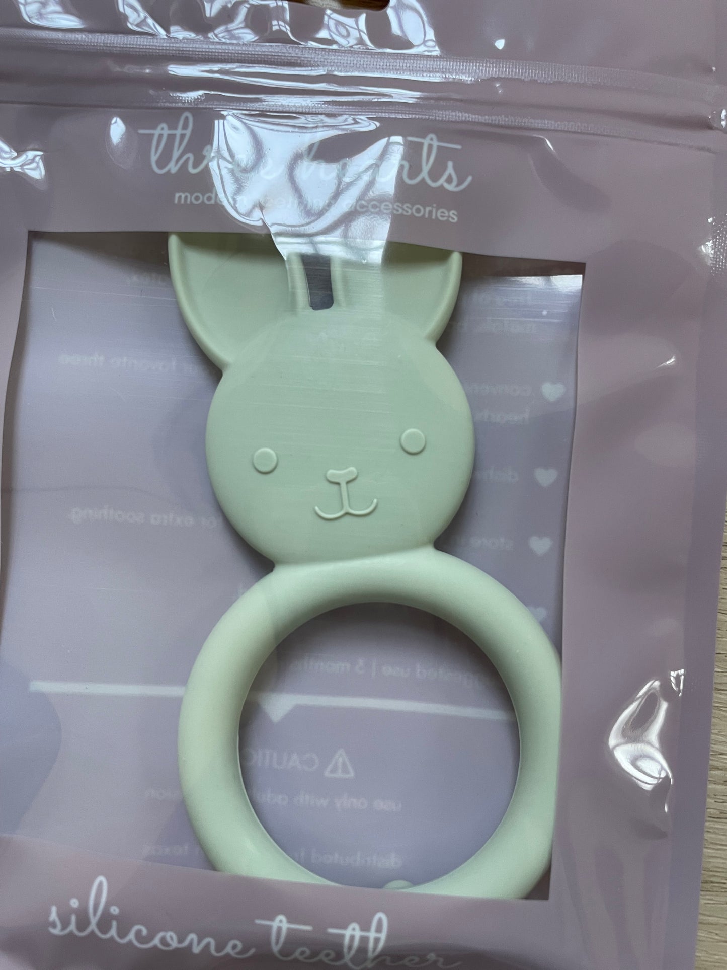 All Silicone Bunny Teething Ring