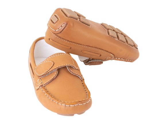 Velcro Loafers - Natural Leather