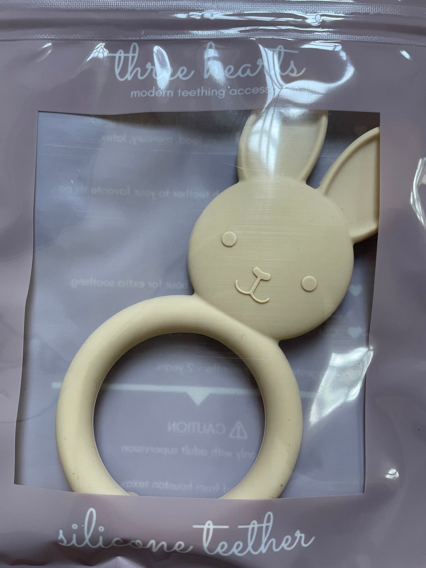 All Silicone Bunny Teething Ring