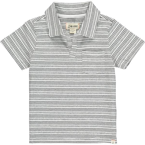 Black Stripe Admiral Polo