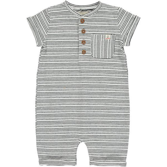 Black Stripe Camborne Henley Romper