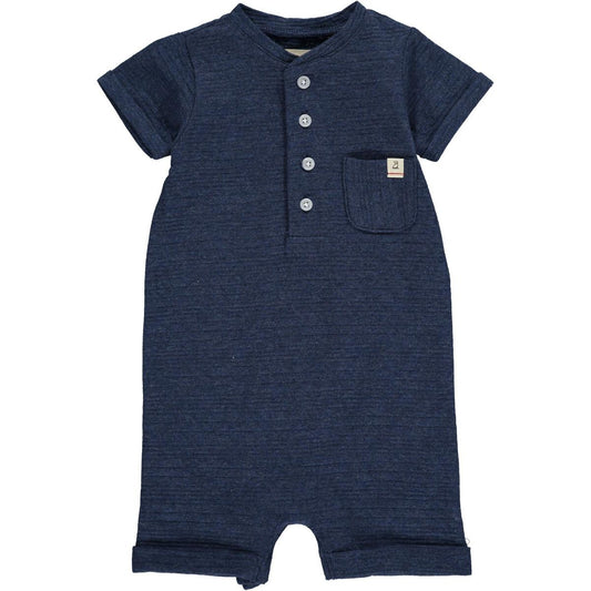 Navy Camborne Henley Romper