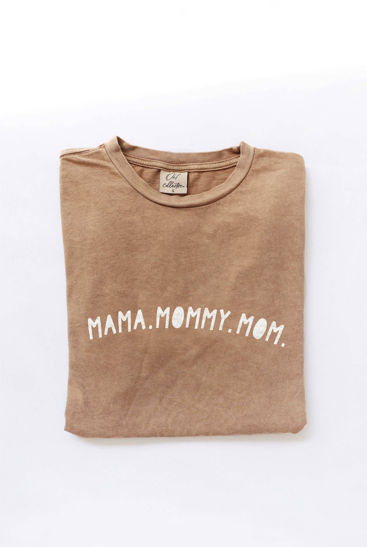 MAMA MOMMY MOM Mineral Washed Graphic Top