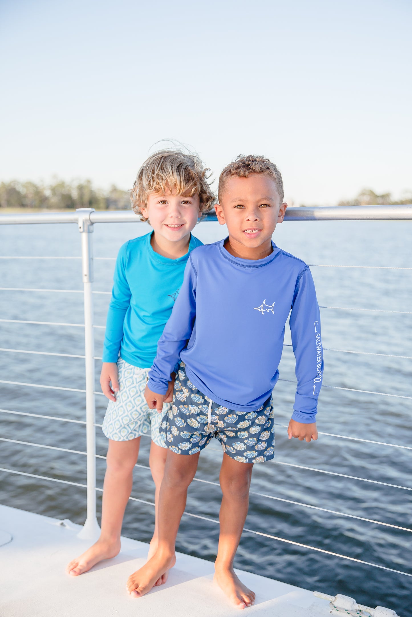 Tybee Rashguard, Atlantic Blue